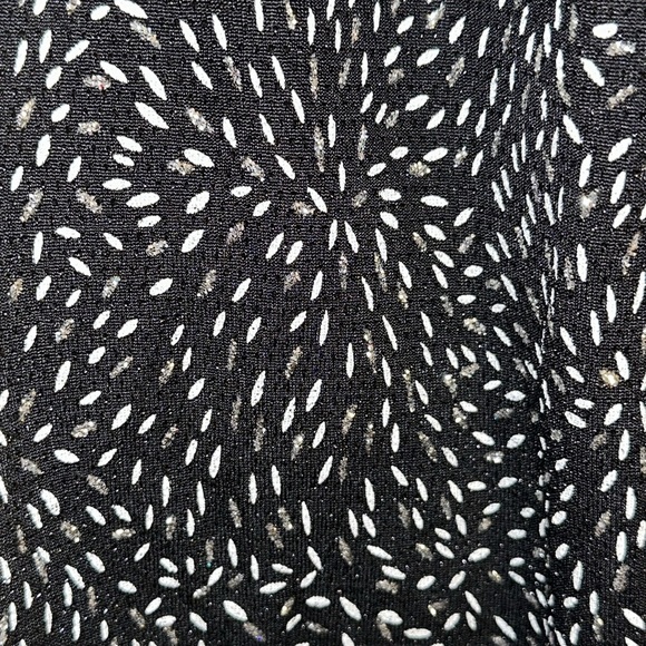 Alex Evenings Black Silver Glitter Metallic Open Front Jacket w/ Tank Size M - Picture 2 of 5